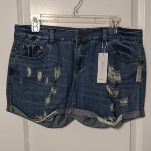 rue21 Relaxed Fit Distressed Shorts